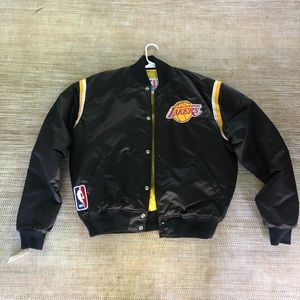 Vintage Starter Los Angeles Lakers Button Jacket